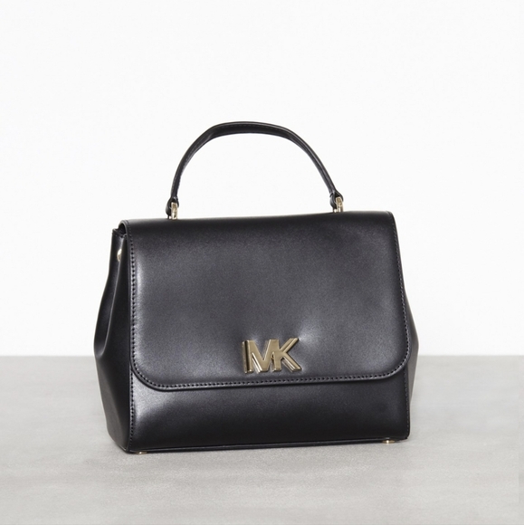 NWOT - MK Michael Kors Premium Black Leather - Picture 1 of 5